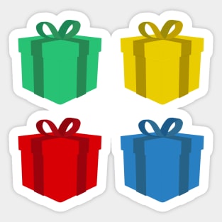 Colorful gift boxes Sticker